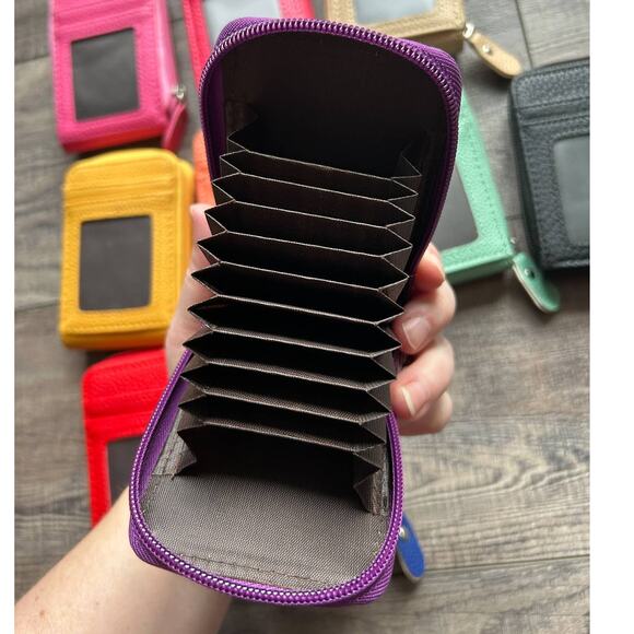 Accordion Style Card ID Wallet Royal Blue - Picture 4 of 4